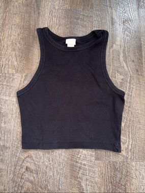 Women's H&M Ribbed Cropped Tank Top